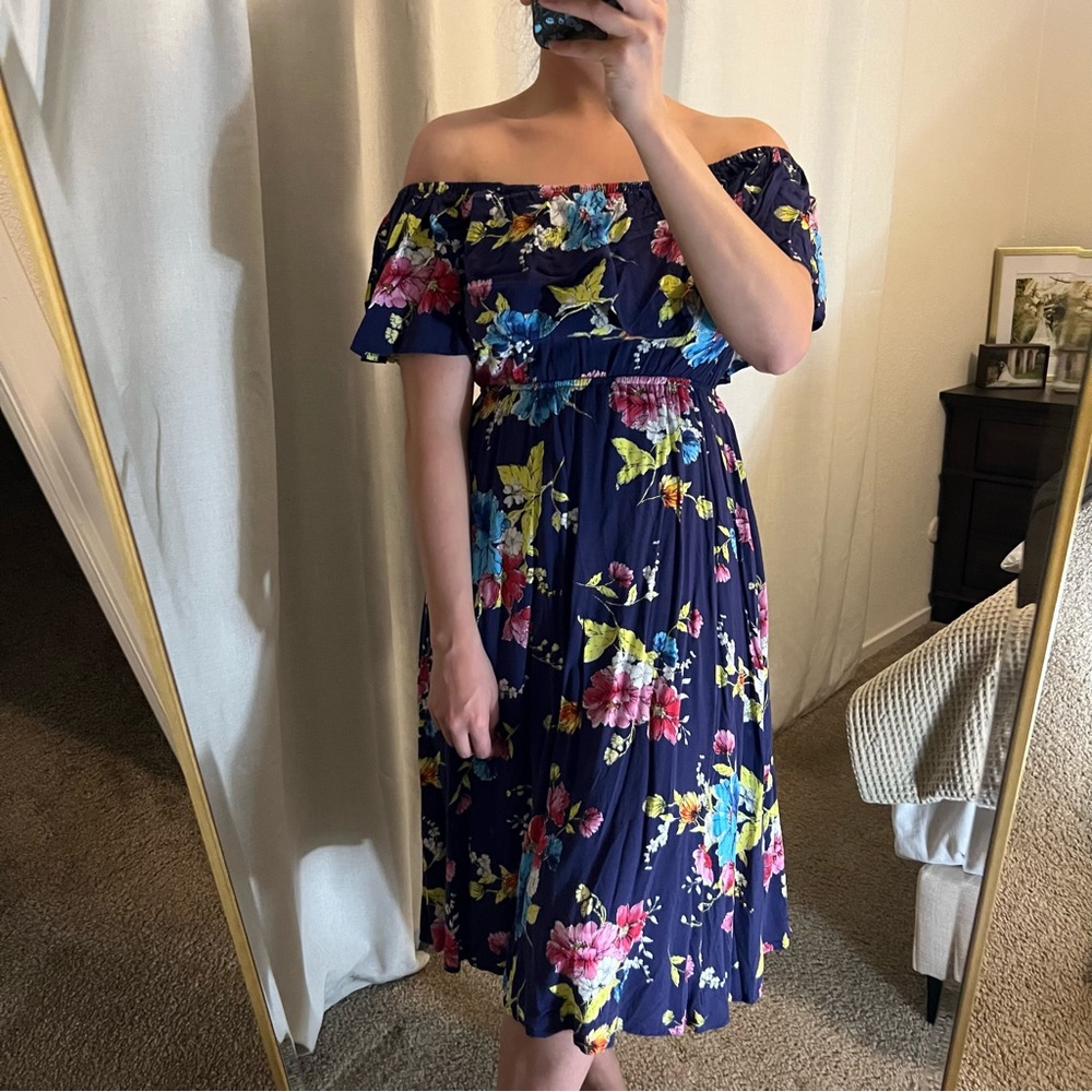 Floral midi dress